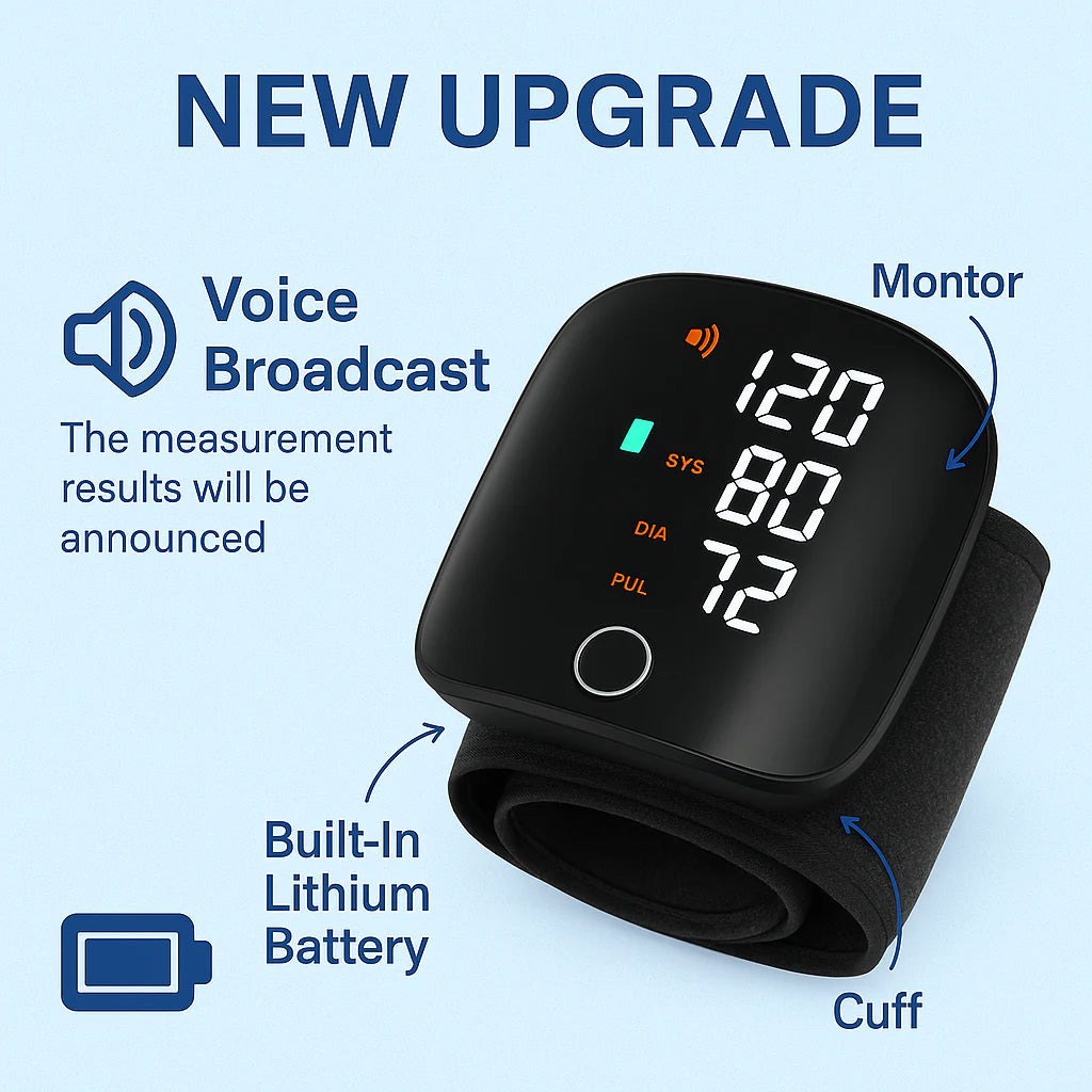 One-Touch™ Smart Wrist BP Monitor